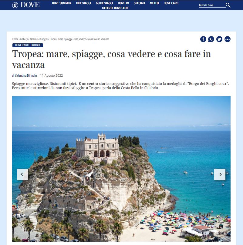 "Basta Amalfi, meglio Tropea"  per il Daily Telegraph la Calabria è la nuova meta del turismo